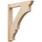 Ekena Millwork 6-in W x 34-in D x 42-in H Balboa Trad Rough Cedar Woodgrain TimberThane Outlooker, Primed Tan OUTUR060X34X42BOA04RCPR - alternate 1
